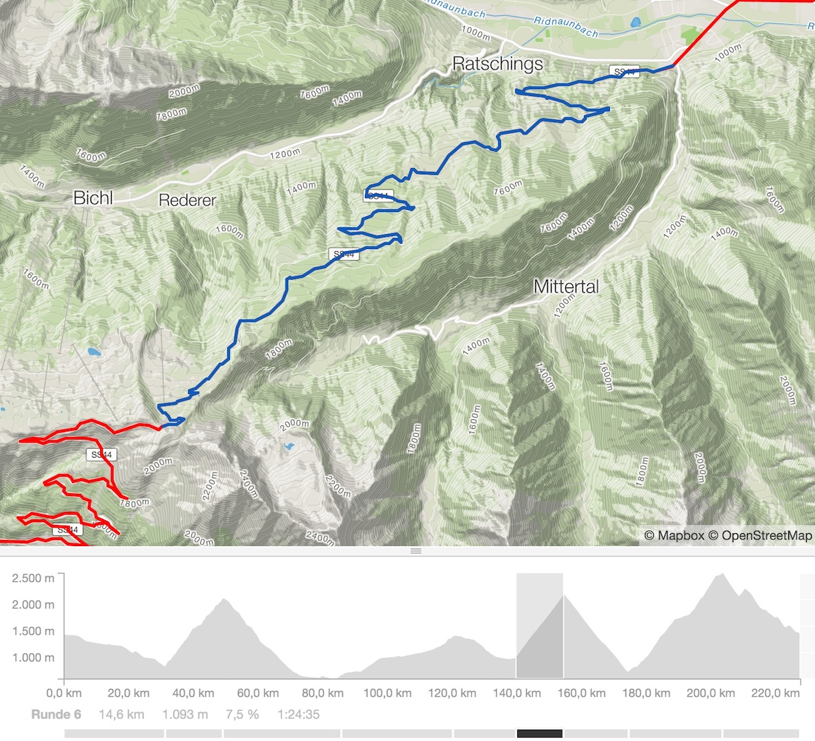 Sterzing &#8211; Jaufenpass: max.12 %, 1130 Höhenmeter, 15.5 Kilometer
